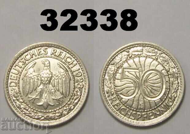 Германия 50 пфенига 1928 Е Отлична