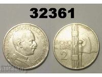 Италия 2 лири 1924