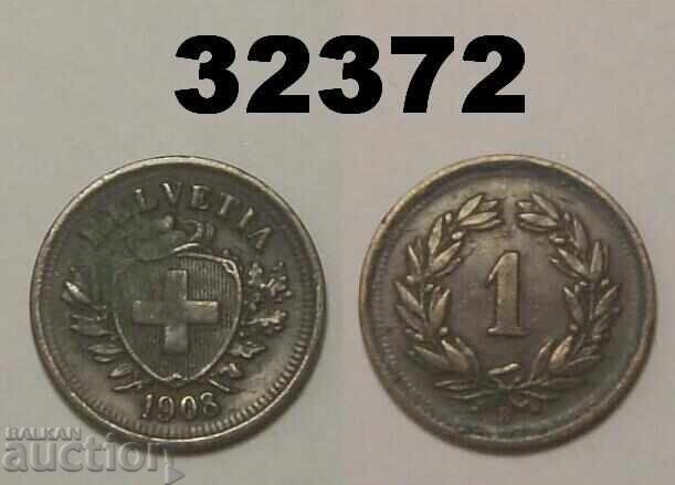 Ελβετία 1 ραπέν 1908