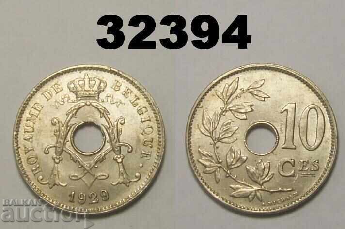 Belgia 10 cenți 1929 AUNC Belgia 10 cenți 1929 AUNC