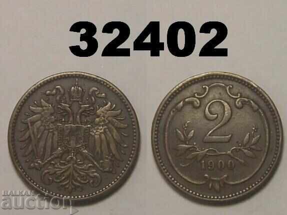 Αυστρία 2 χέλια 1900