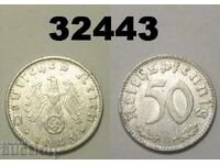 Germania 50 pfennig 1943 B Svastică