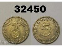 Germany 5 Pfennig 1938 D Swastika