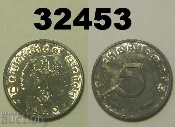 Γερμανία 5 πφένιγκ 1940 A Σβάστικα