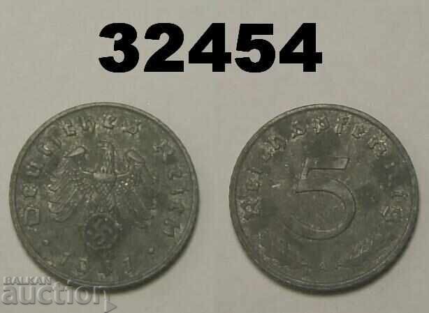 Germany 5 Pfennig 1941 A Swastika
