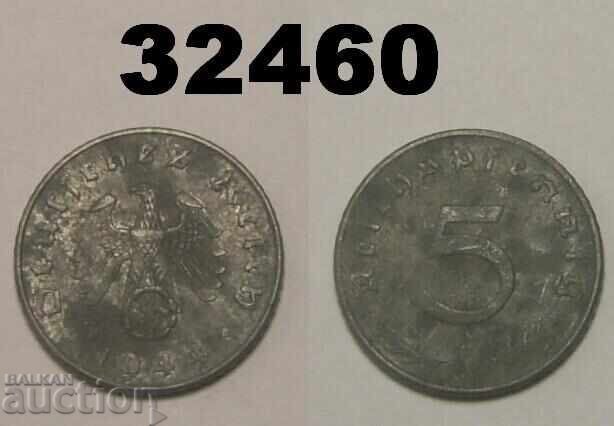 Γερμανία 5 πφένιγκ 1944 D Σβάστικα Γερμανία 5 πφένιγκ 1944 D Σβάστικα