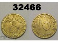 Germania 10 Pfennig 1939 O zvastica