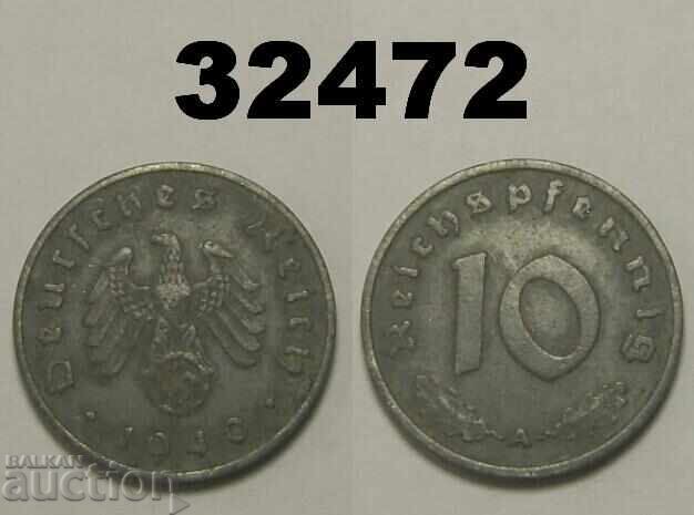 Γερμανία 10 πφένιγκ 1940 A Σβάστικα