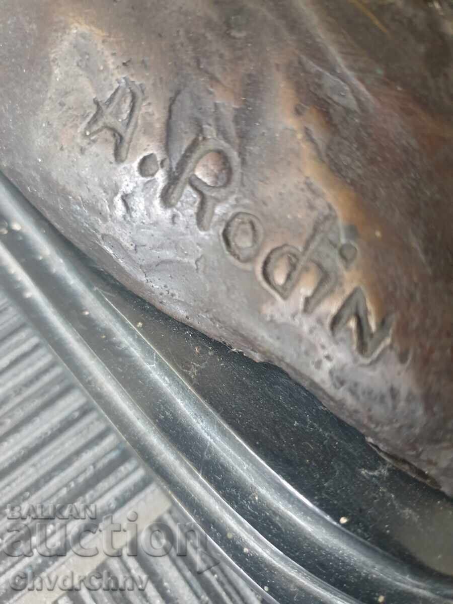 Delivery of Large Antique French Bronze Sculpture-Bust Rodin