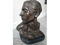 39cm-13kg Rodin statuette/old bronze sculpture-bust