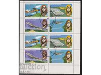 Клеймовани марки  лист Авиация Самолети 1977 Шотландия Стафа