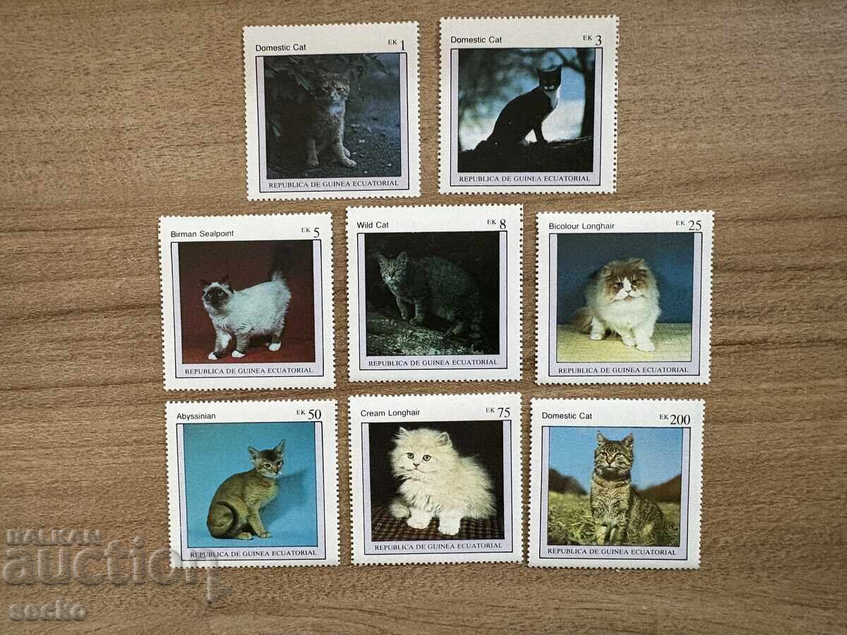 Ισημερινή Γουινέα - Γάτες (1976) MNH
