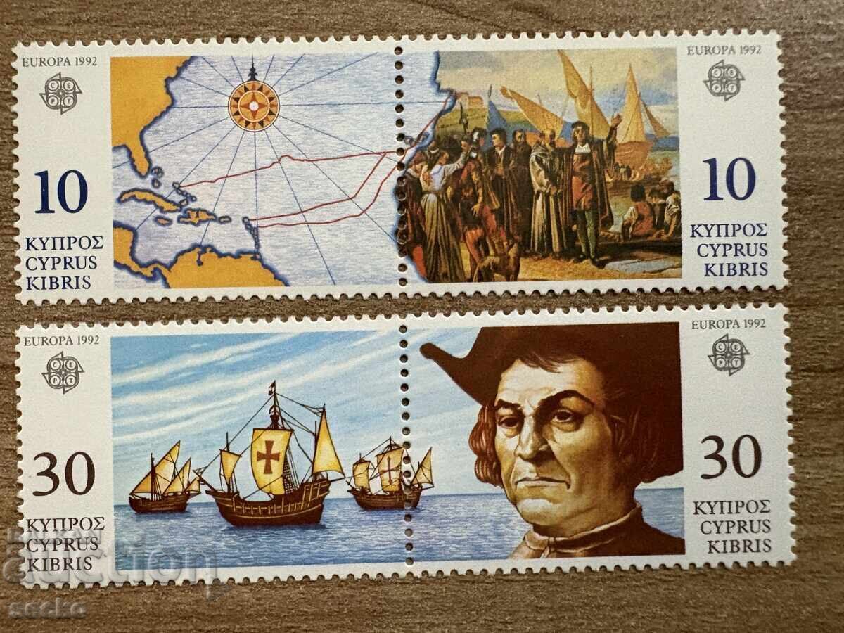 Кипър - Марки Европа - 500 г. от откриването на...(1992) MNH