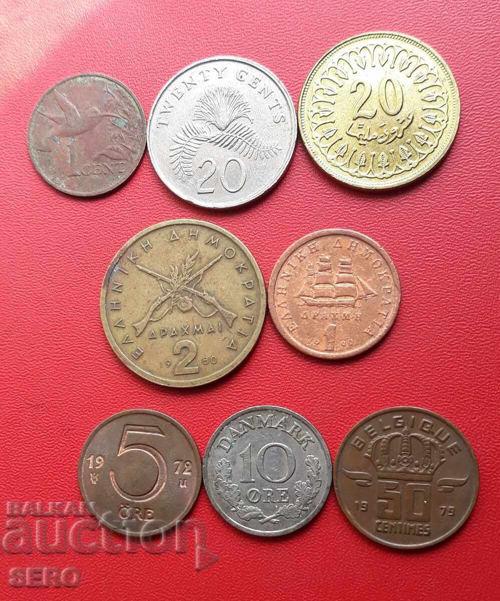 Mixed lot of 8 coins Mixed lot of 8 coins