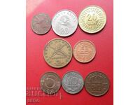 Mixed lot of 8 coins