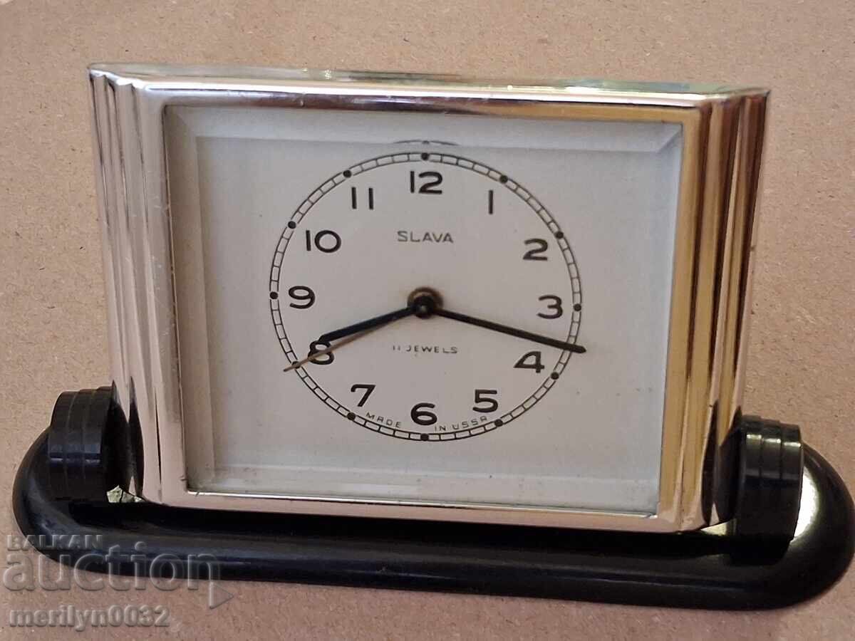 Σοβιετικό επιτραπέζιο ρολόι "ΔΟΞΑ", ξυπνητήρι - ΕΣΣΔ