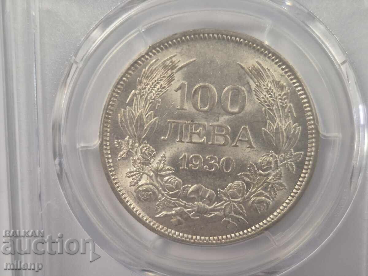 Παράδοση PCGS MS62 100 λέβα 1930 g