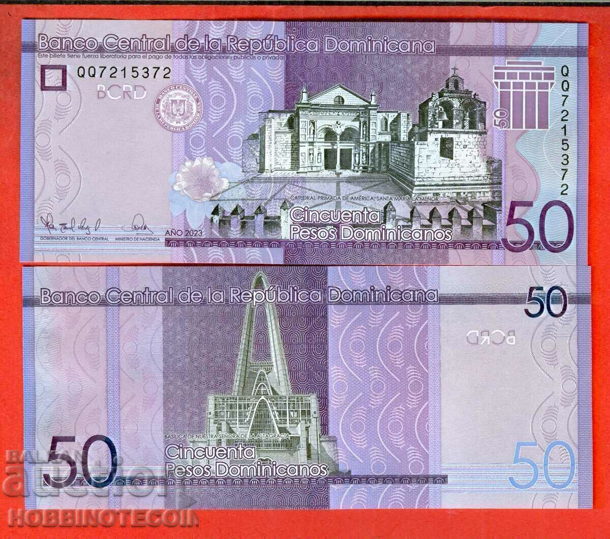 DOMINICAN REPUBLIC DOMINICANA 50 issue 2023 NEW UNC