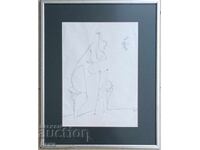 Dimitar Kazakov-Neron desen original 1982.