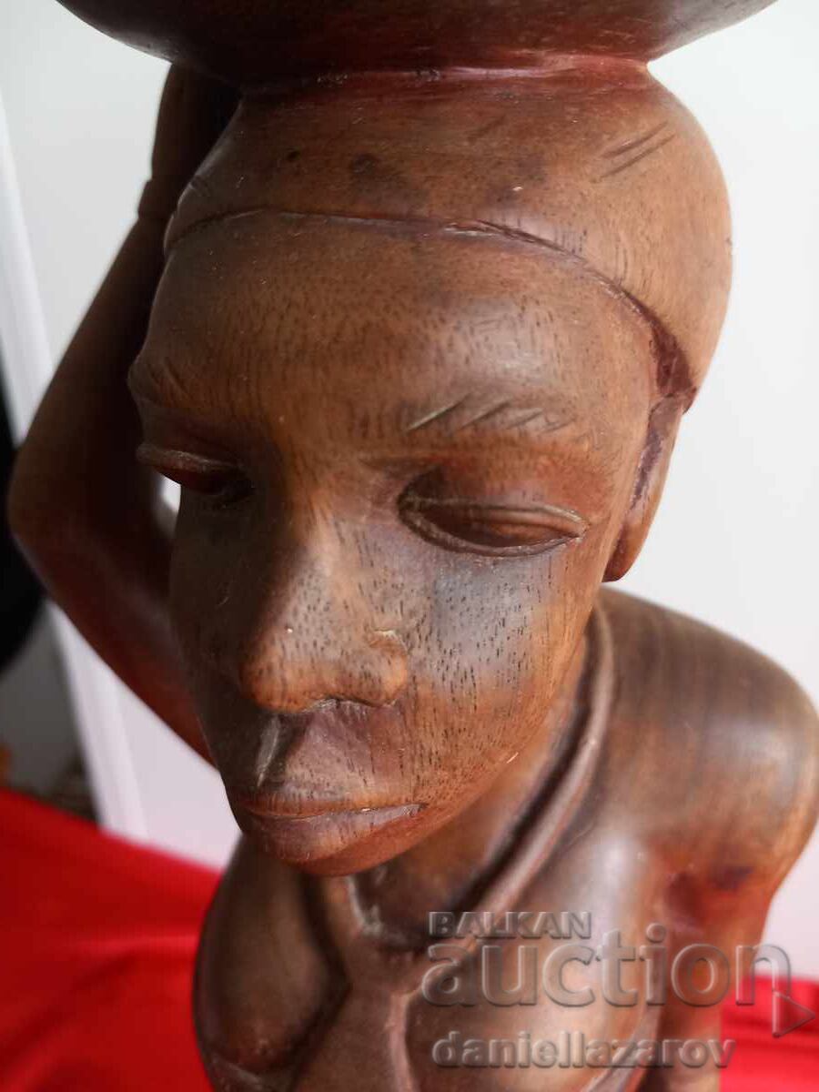 Παλαιό ΑΦΡΙΚΑΝΙΚΟ Ξύλινο Γλυπτό, Φιγούρα Αγαλματίδιο με τιμή 130.00 BGN | € 66.47