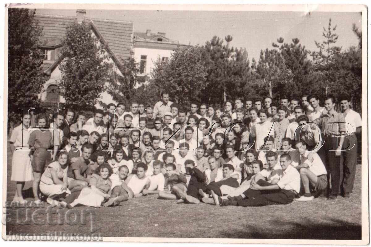 1950 Old Photo Bankya Student Camp-School Boy E133