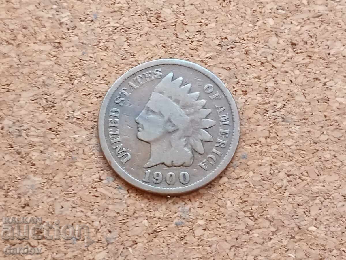 ΗΠΑ 1 σεντ, 1900 με τιμή 3.50 BGN | € 1.79