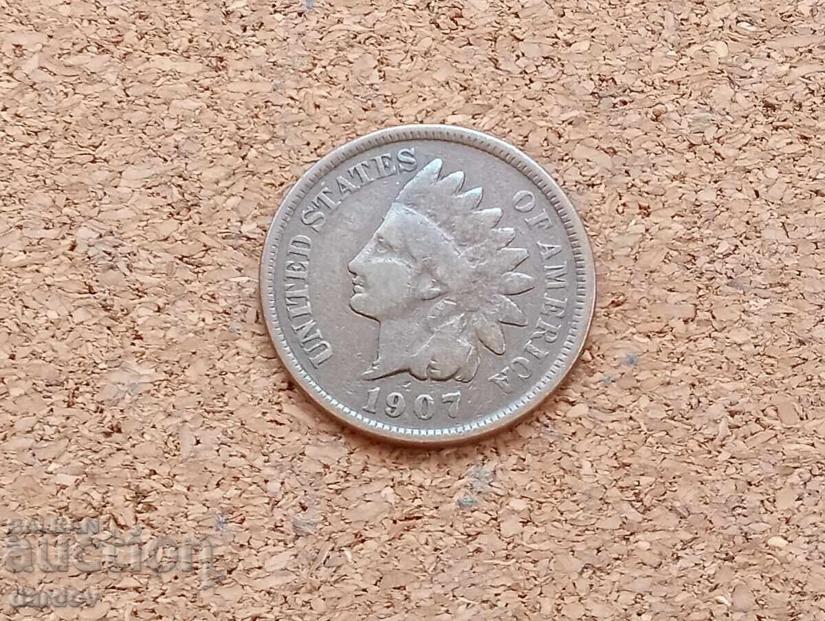 ΗΠΑ 1 σεντ, 1907 με τιμή 4.20 BGN | € 2.15