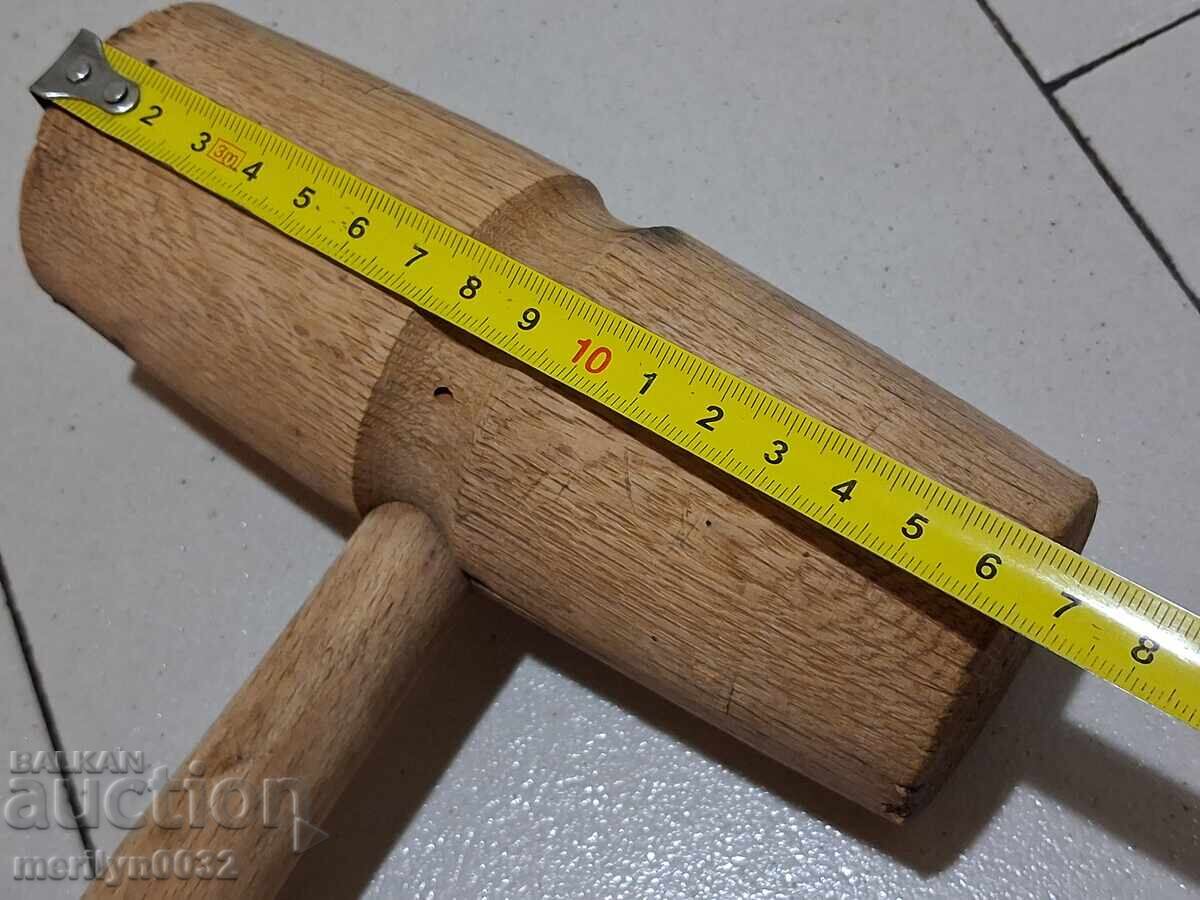 Стар дървен чук, инструмент, пособие - 5 Стар дървен чук, инструмент, пособие - 5