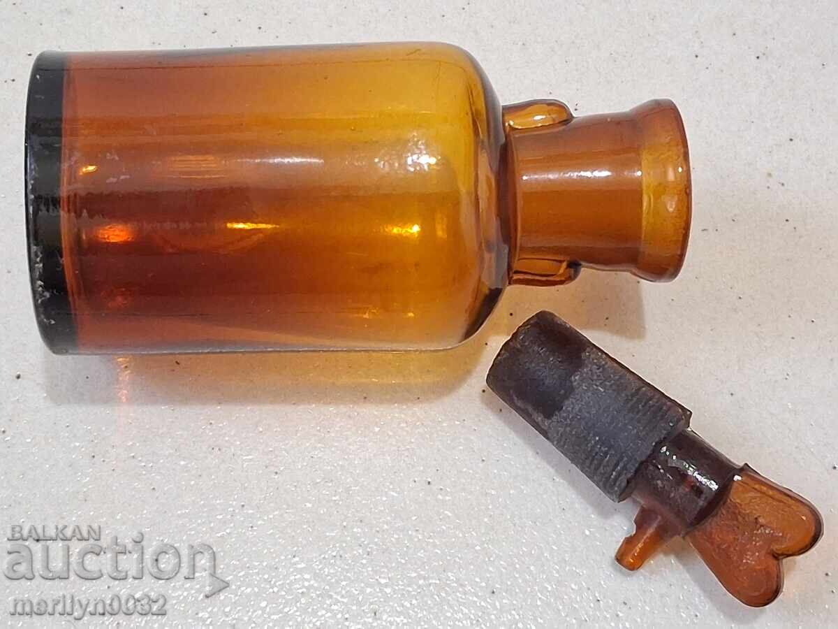 Аукцион Старо медицинско шише пипета капкомер бутилка