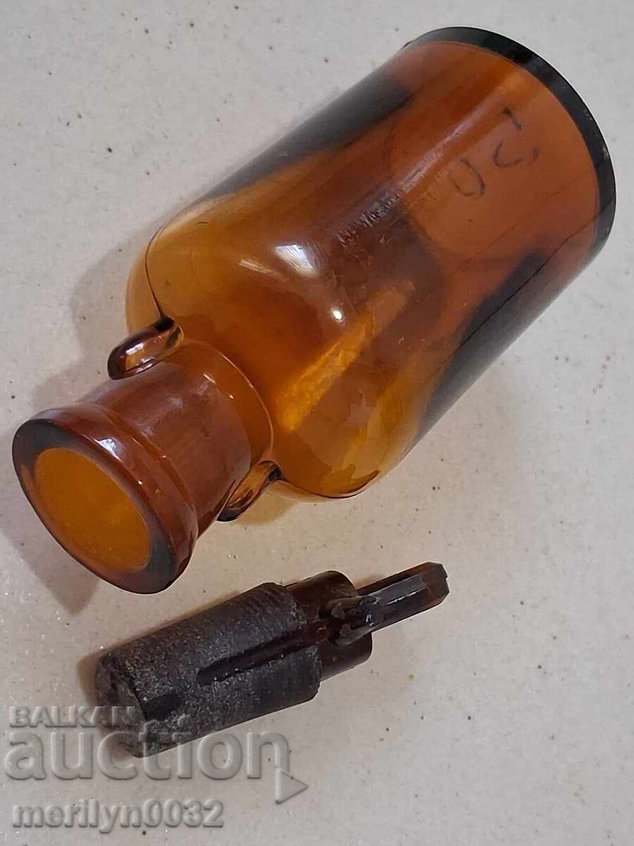 Старо медицинско шише пипета капкомер бутилка - 5