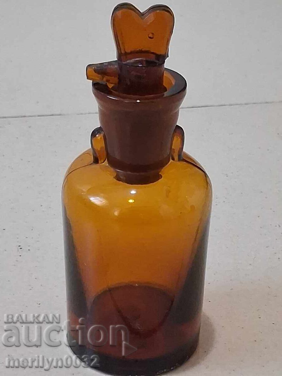 Старо медицинско шише пипета капкомер бутилка - 7