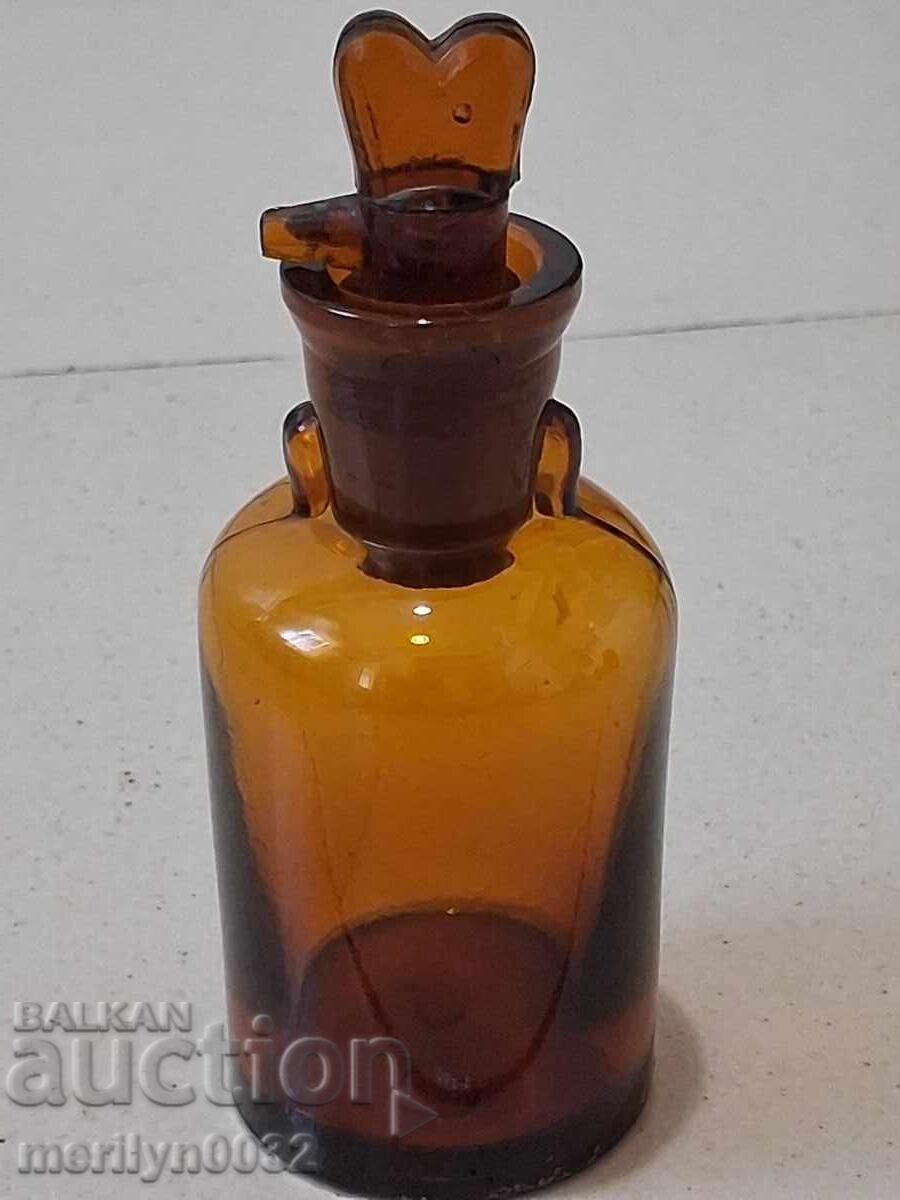 Старо медицинско шише пипета капкомер бутилка