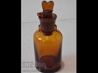 Sticlă medicală veche pipetă picurător sticlă