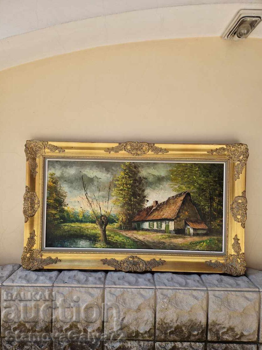 Tablou olandez antic, de autor, de maestru, ulei Tablou olandez antic, de autor, de maestru, ulei