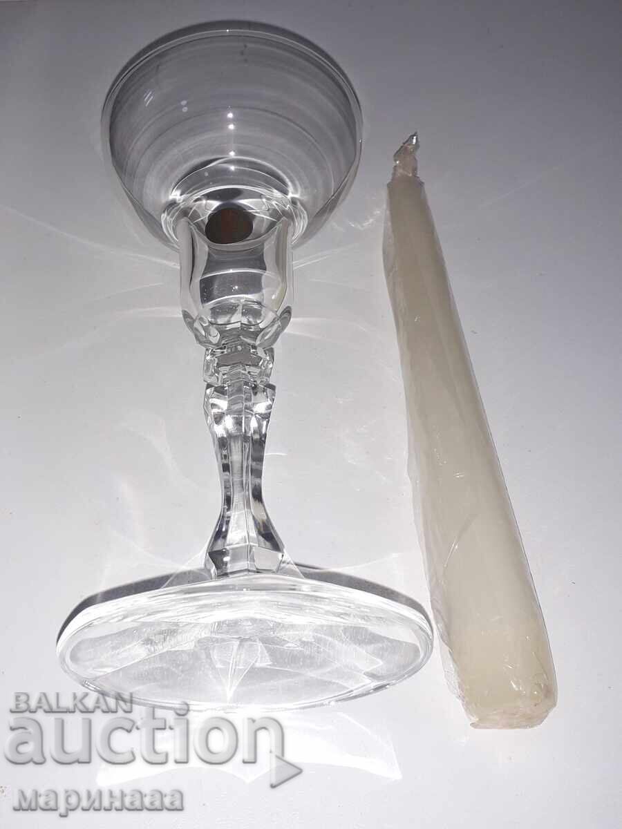 Delivery of NEW CANDLEHOLDER. CRYSTAL. GERMANY