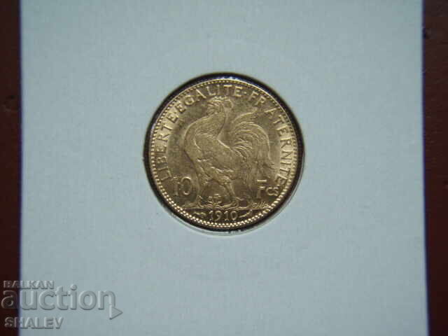 10 Francs 1910 France /3/ - AU (gold) with price 859.89 BGN | € 439.65