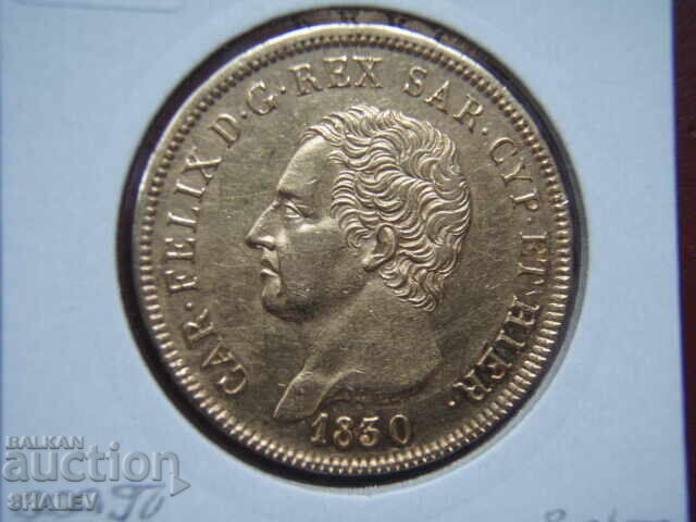 80 Lire 1830 Sardinia / Italy - AU (gold) - 7