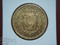 80 Lire 1830 Sardinia / Italy - AU (gold)