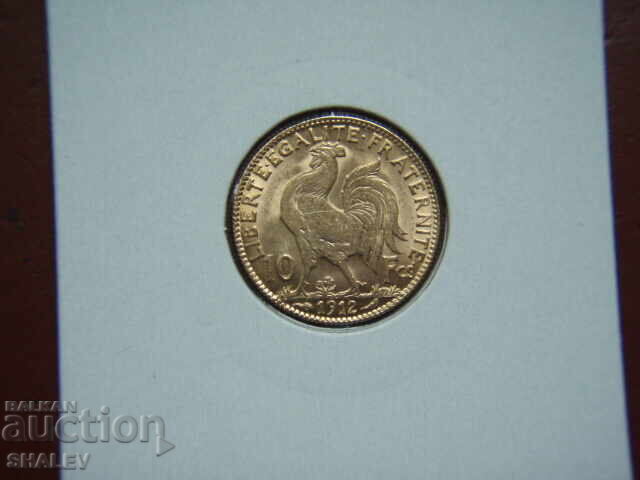 Delivery of 10 Francs 1912 France /2/ - AU (gold)