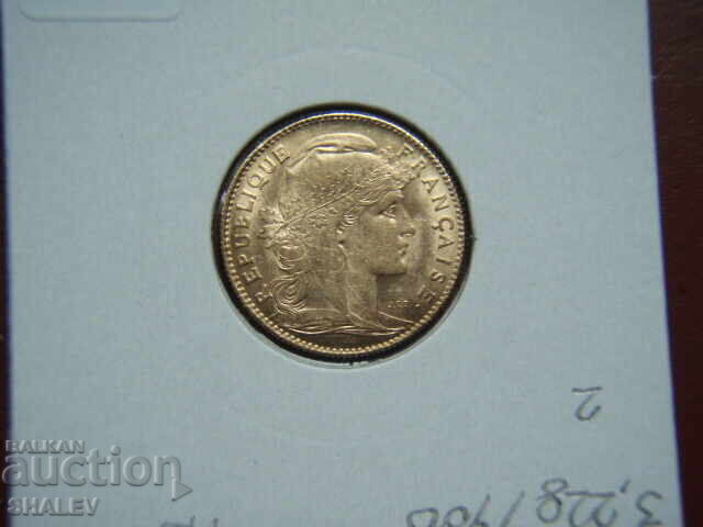 10 Franci 1912 Franța (10 franka Frantsiya) /2/ - AU (zlato) - 7