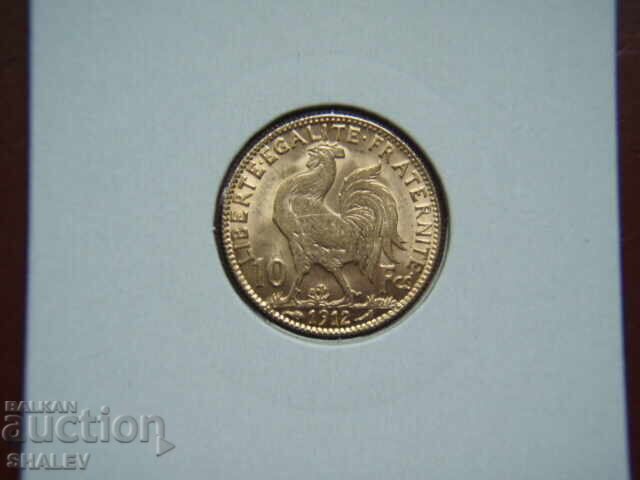 10 Francs 1912 France /2/ - AU (gold)