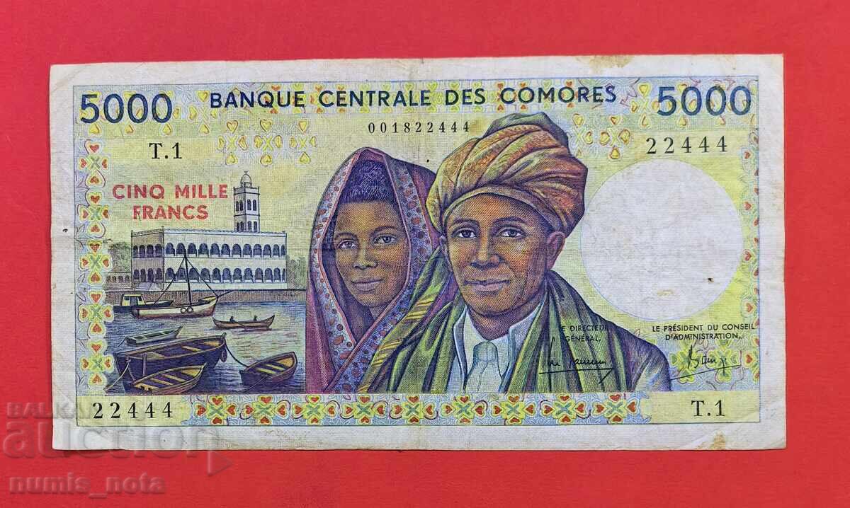 5000 φράγκα 1984 Κομόρες