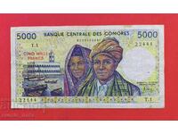5000 φράγκα 1984 Κομόρες