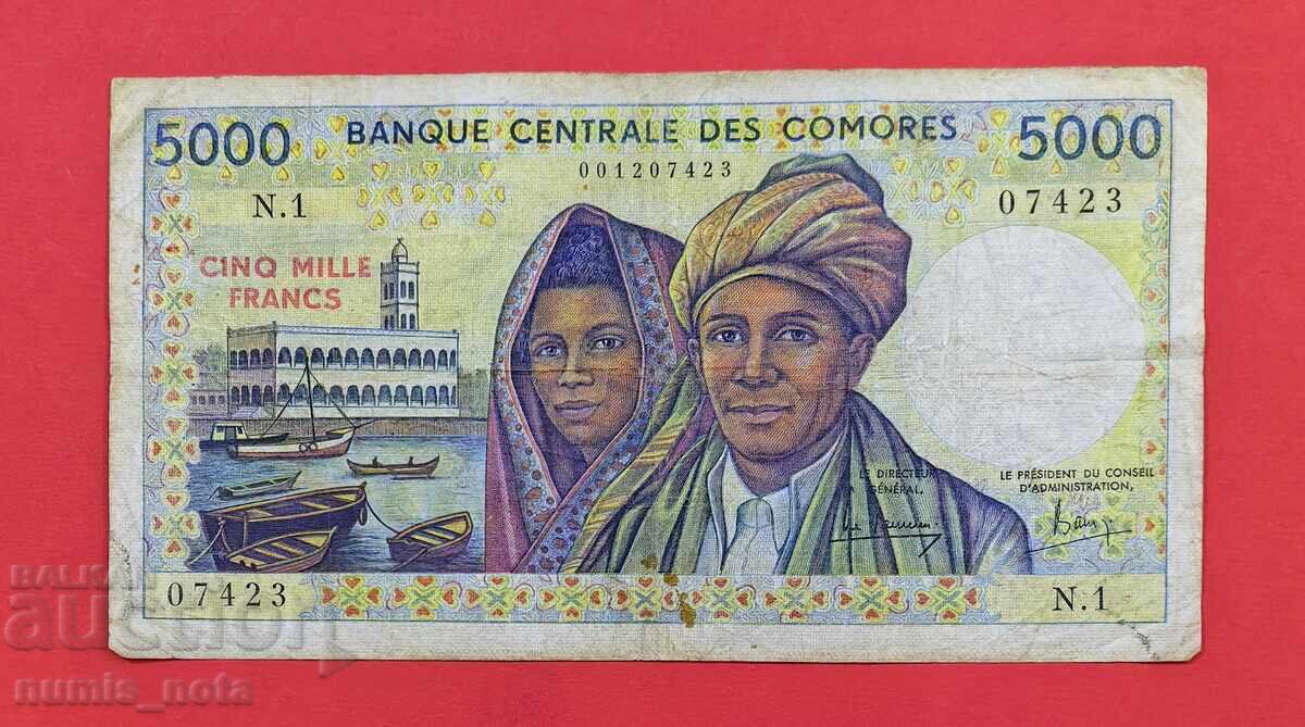 5000 φράγκα 1984 Κομόρες