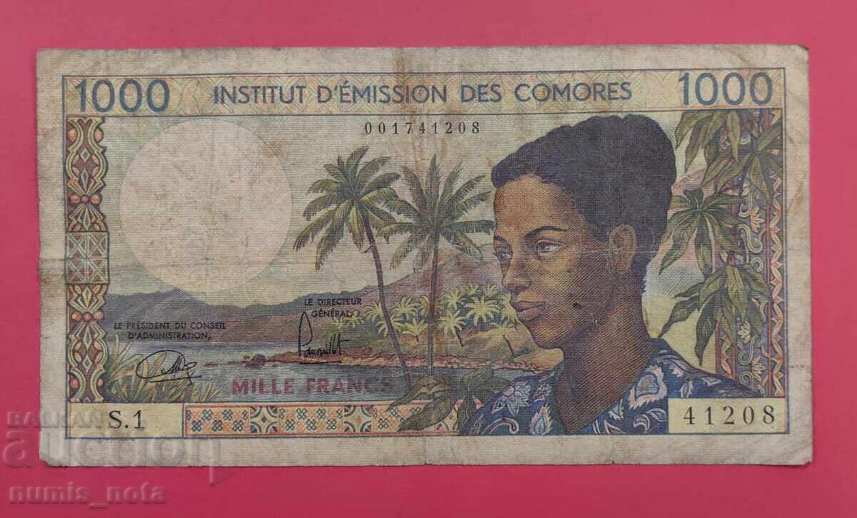 1000 φράγκα 1976 Κομόρες