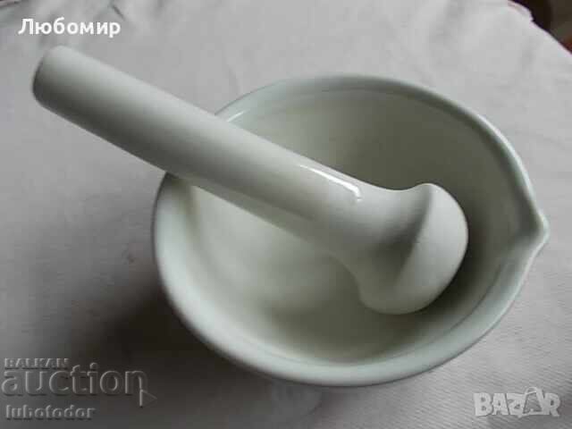 Παλιός πορσελάνινος γουδοχέρι φαρμακείου