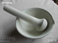 Old pharmacy porcelain mortar