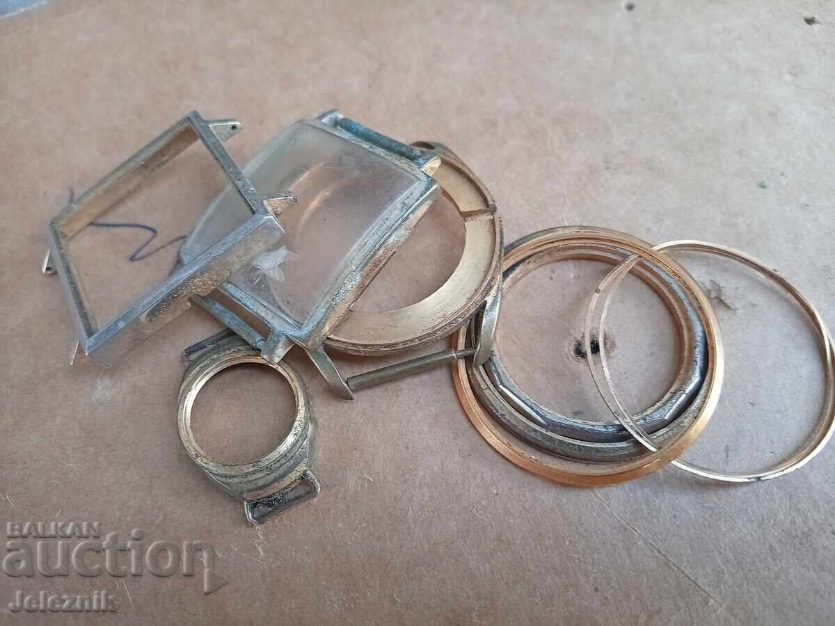 Auction Gold Plated Watch Frames Parts Scrap Auction Gold Plated Watch Frames Parts Scrap