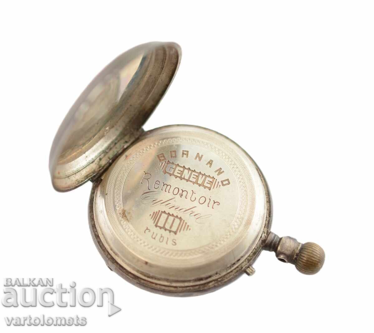 Auction Antique Silver Pocket Watch - Not Working Auction Antique Silver Pocket Watch - Not Working