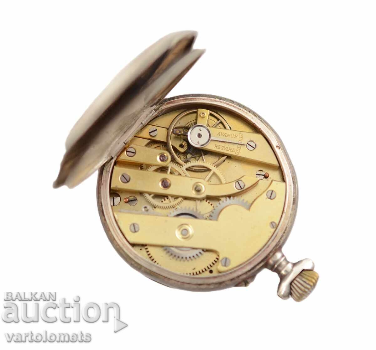 Αντίκα Ασημένιο Ρολόι Τσέπης - Δεν λειτουργεί με τιμή 49.00 BGN | € 25.05